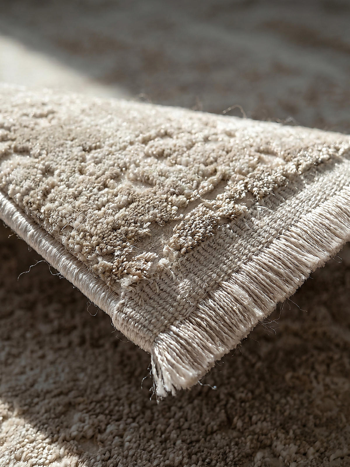 KURZFLORTEPPICH Vintage VARA Polyester Beige 160 x 230 cm - Beige, Textil (160/230cm) - KADIMA DESIGN