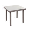 GARTENTISCH Mattis aus Poly-Rattan HxBxT 74,5x80x80cm Grau - Grau, Kunststoff (80/80/74.5cm) - PROREGAL