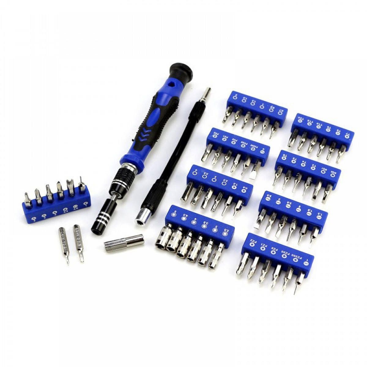 SCHRAUBENDREHER-SET-DIY,58-IN-1 Schraubendreher-Set - Blau, Metall (19.4/10/2.6cm) - LIBRATON