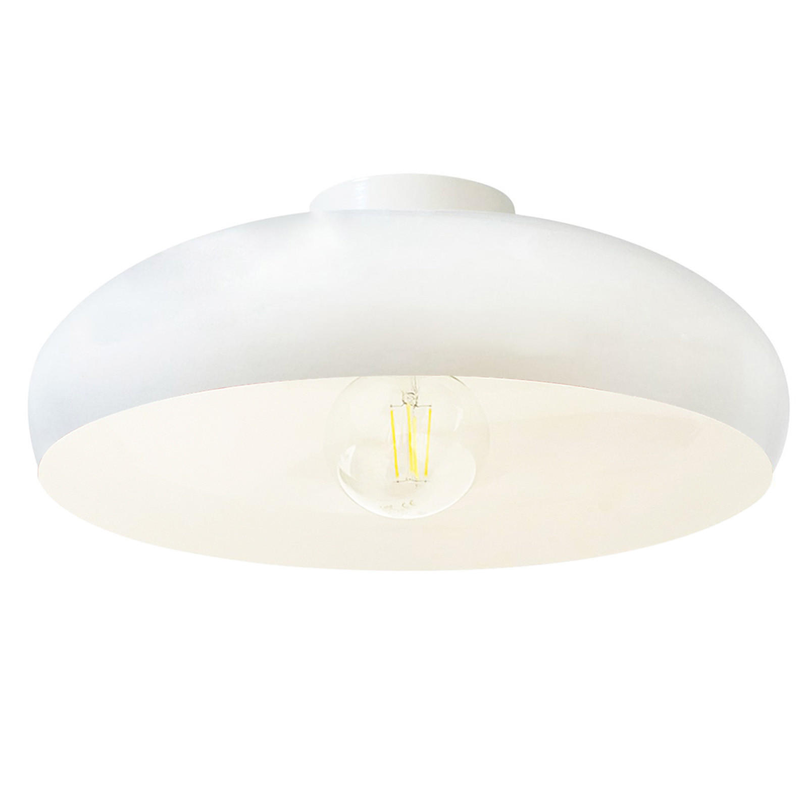 DECKENLEUCHTE Androa Lampe - Weiß, Metall (40/40/20cm) - Bamyum