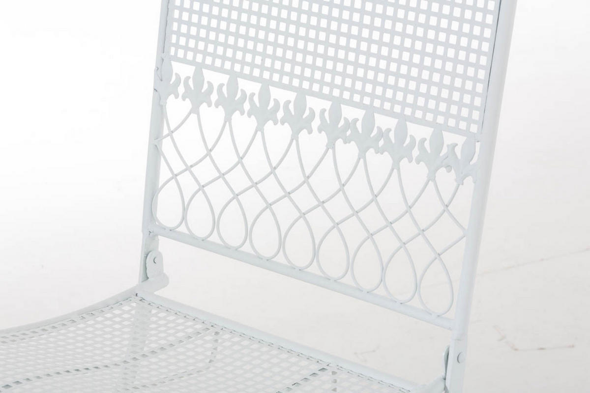 GARTENTUHL Kirstin weiß - Weiß, Metall (41/50/91cm) - TPFGarden