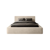 POLSTERBETT MUMMO 160x200 cm, Creme - Creme, Textil (200/160cm) - Fedve