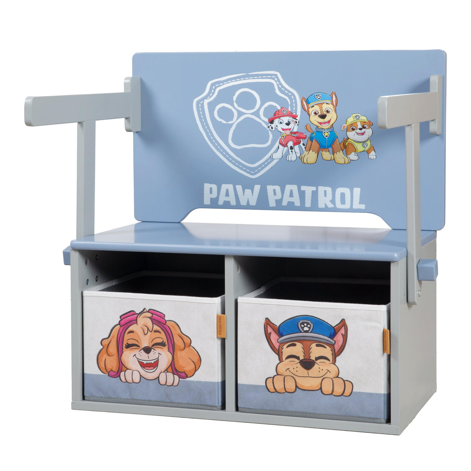 KLAPPBARE SITZBANK Paw Patrol - Multicolor, Holzwerkstoff (60/65.5/35cm) - Roba