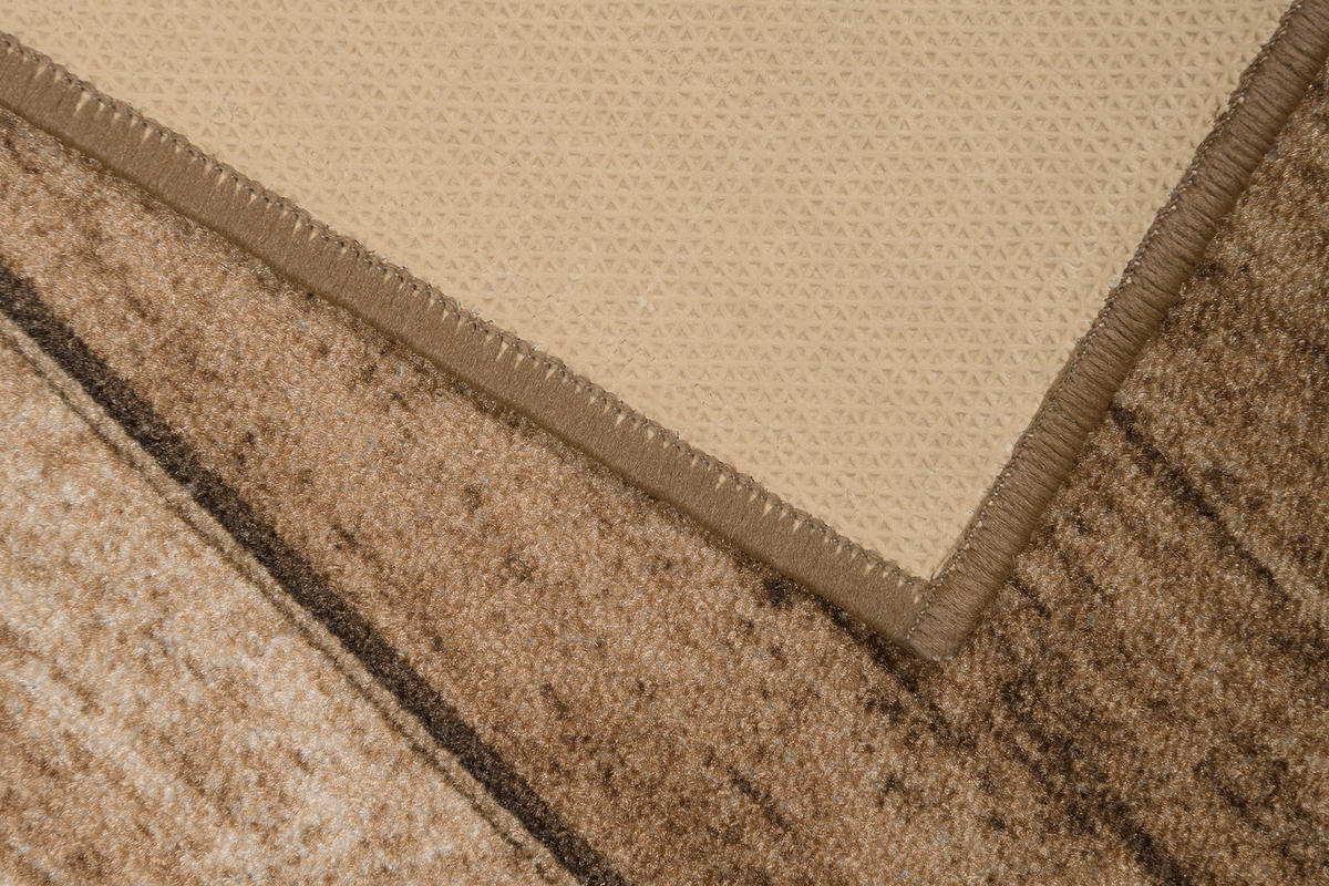 TEPPICHLÄUFER Anti-Rutsch Braun rutschfest Gummiunterlage 67/1000 cm - Braun, Textil (67/1000cm) - Tapiso