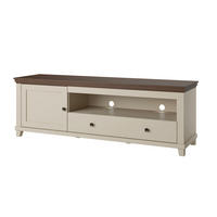 TV STOLEK Martin Béžová a dřevo - hnědá, kompozitní dřevo (181/61/49cm) - Petits-meubles