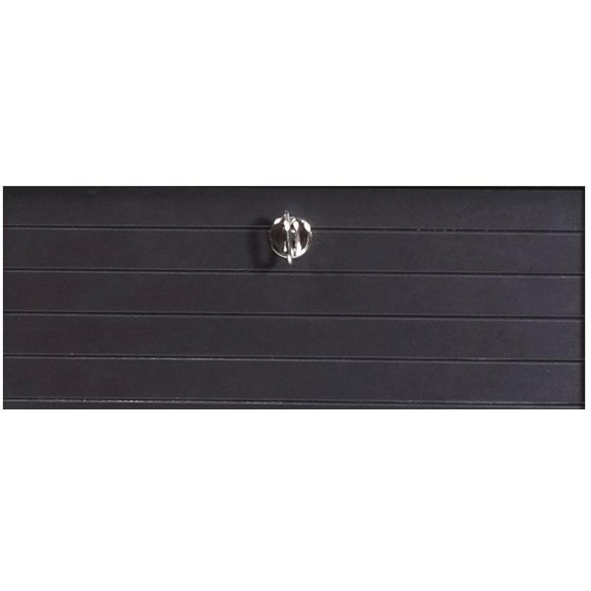 AKTENSCHRANK mit Rolladentür 38,5/35/104cm - Schwarz/Weiß, Holzwerkstoff (35/104/38.5cm) - Simmob