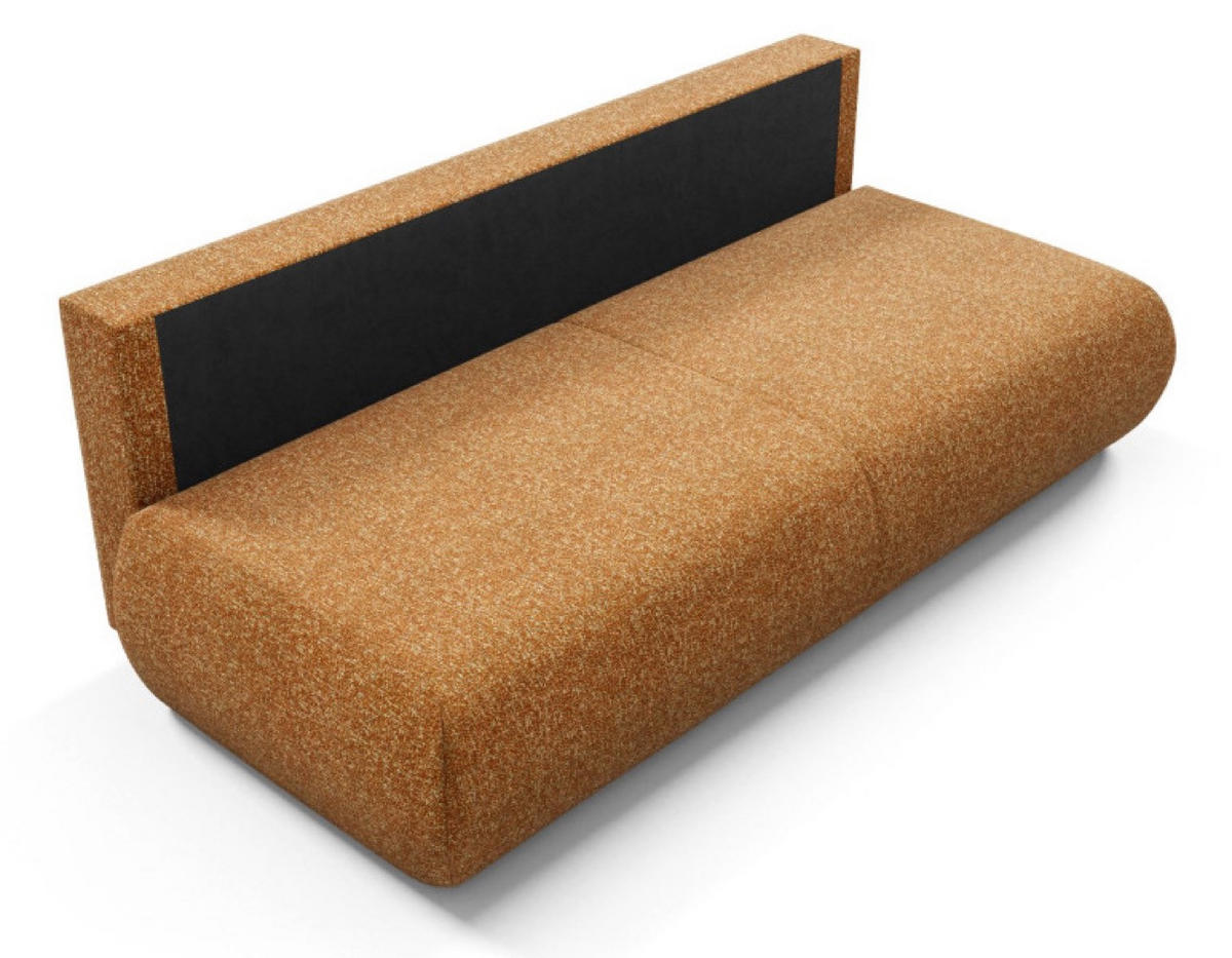 SOFA 3-SITZER Orange PENTI Mit Schlaffunktion Bezogen Mit PUENTE Stoff - Orange, Textil (214/74/100cm) - Sepro Meble