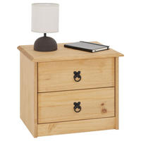 NACHTKOMMODE BARRIO - Naturfarben, Holz (48/41/37cm) - CARO-Möbel