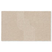 ROHOŽKA Paralelné línie - Svetlá textúra - Béžová 150x90 cm - béžová, plast (150/90cm) - MuchoWow