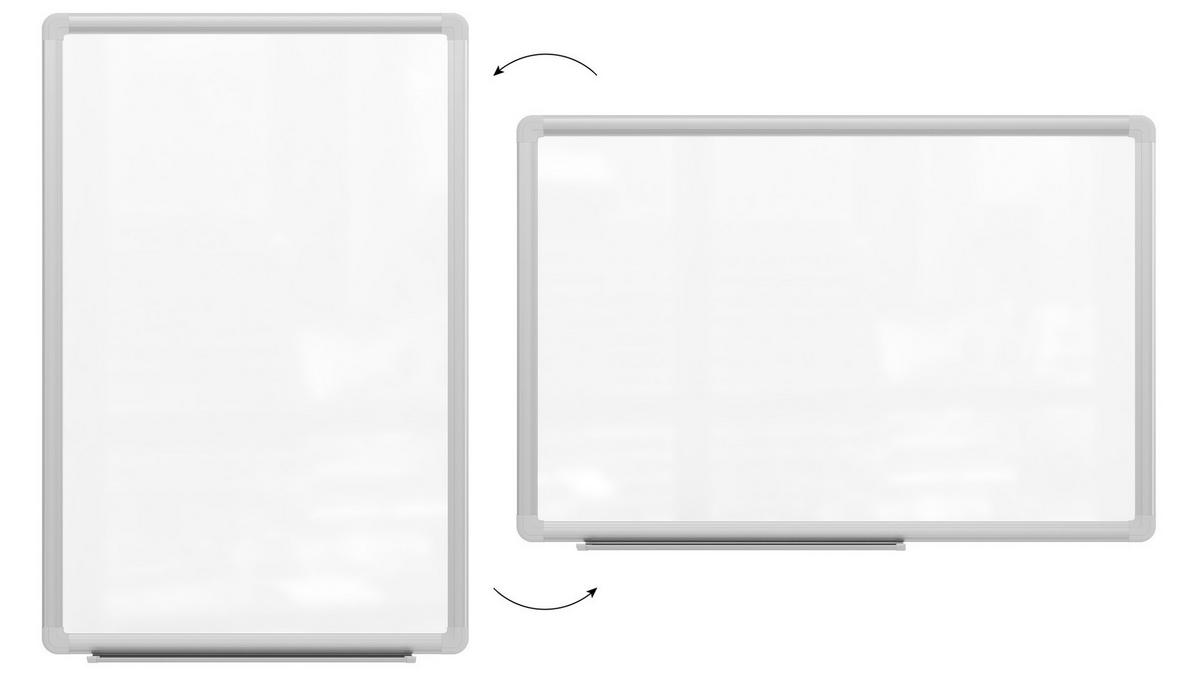 WHITEBOARD Magnetisch 60x40cm - PREMIUM EXPO Alurahmen - Weiß, Metall (60/40/1.6cm) - ALLboards