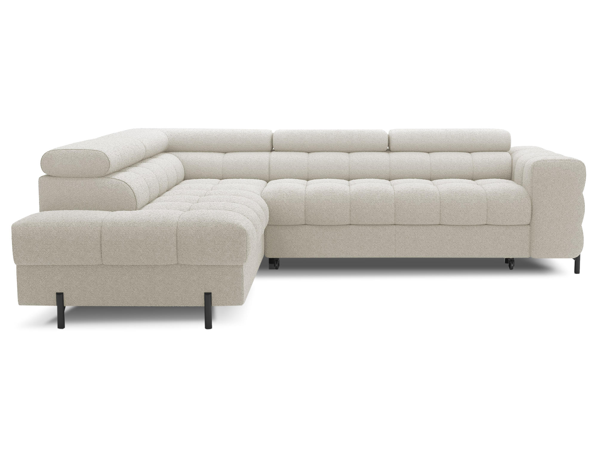 ECKSOFA Ferrucio L - Creme (Royal 18) - Creme, Holzwerkstoff (276/200cm) - Möblo