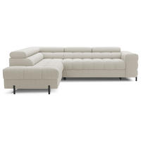 ECKSOFA Ferrucio L - Creme (Royal 18) - Creme, Holzwerkstoff (276/200cm) - Möblo