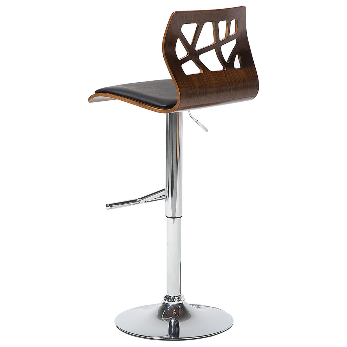 SCAUN DE BAR set de 2 maro Petersburg - maro/argintiu, material plastic (42/112/42cm) - Beliani