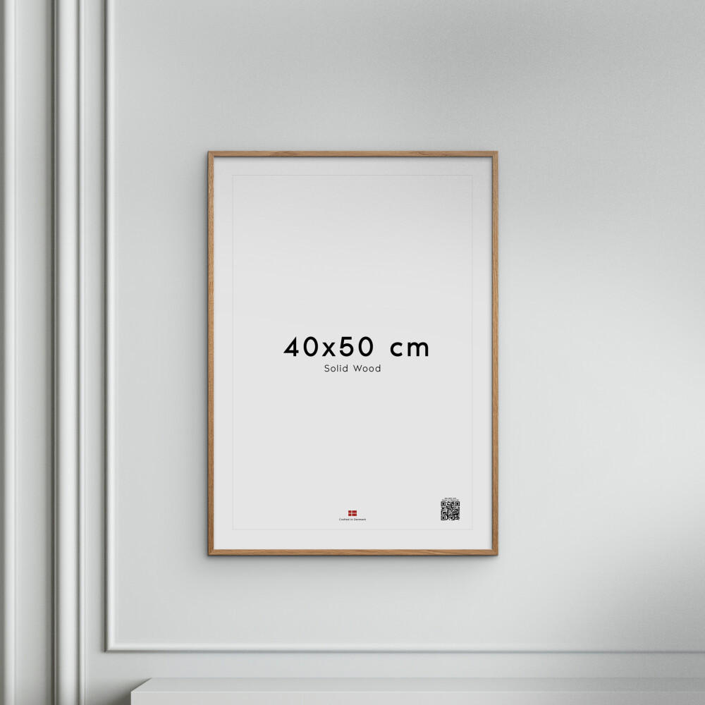RAHMEN Eichenholz Acryl - Eichefarben, Holz/Papier (40/50/2cm) - Poster&Frame