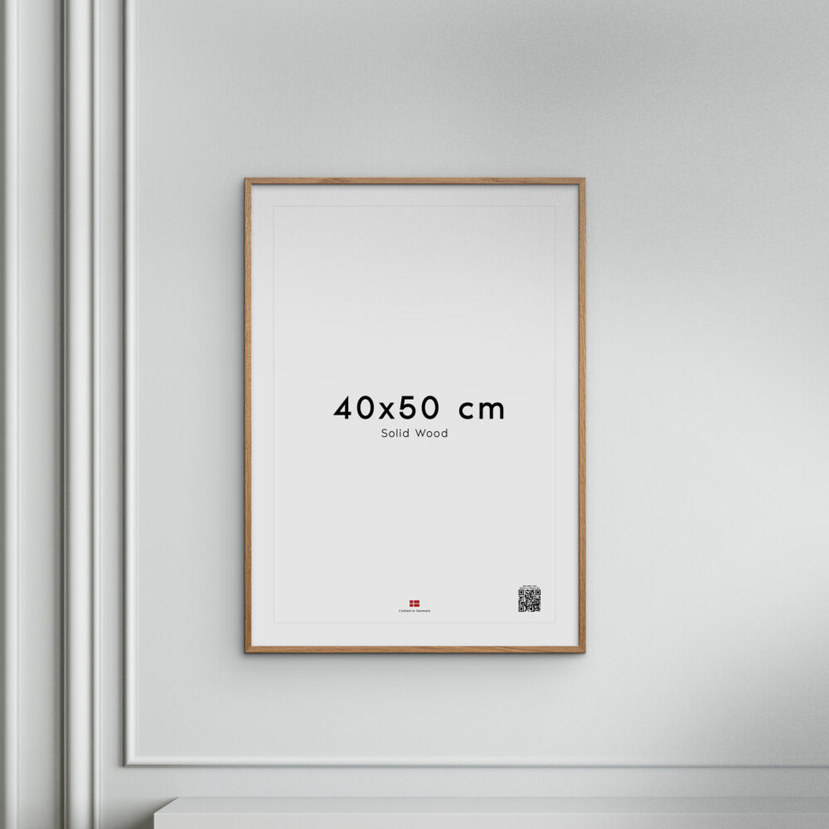 RAHMEN Eichenholz Acryl - Eichefarben, Holz/Papier (40/50/2cm) - Poster&Frame
