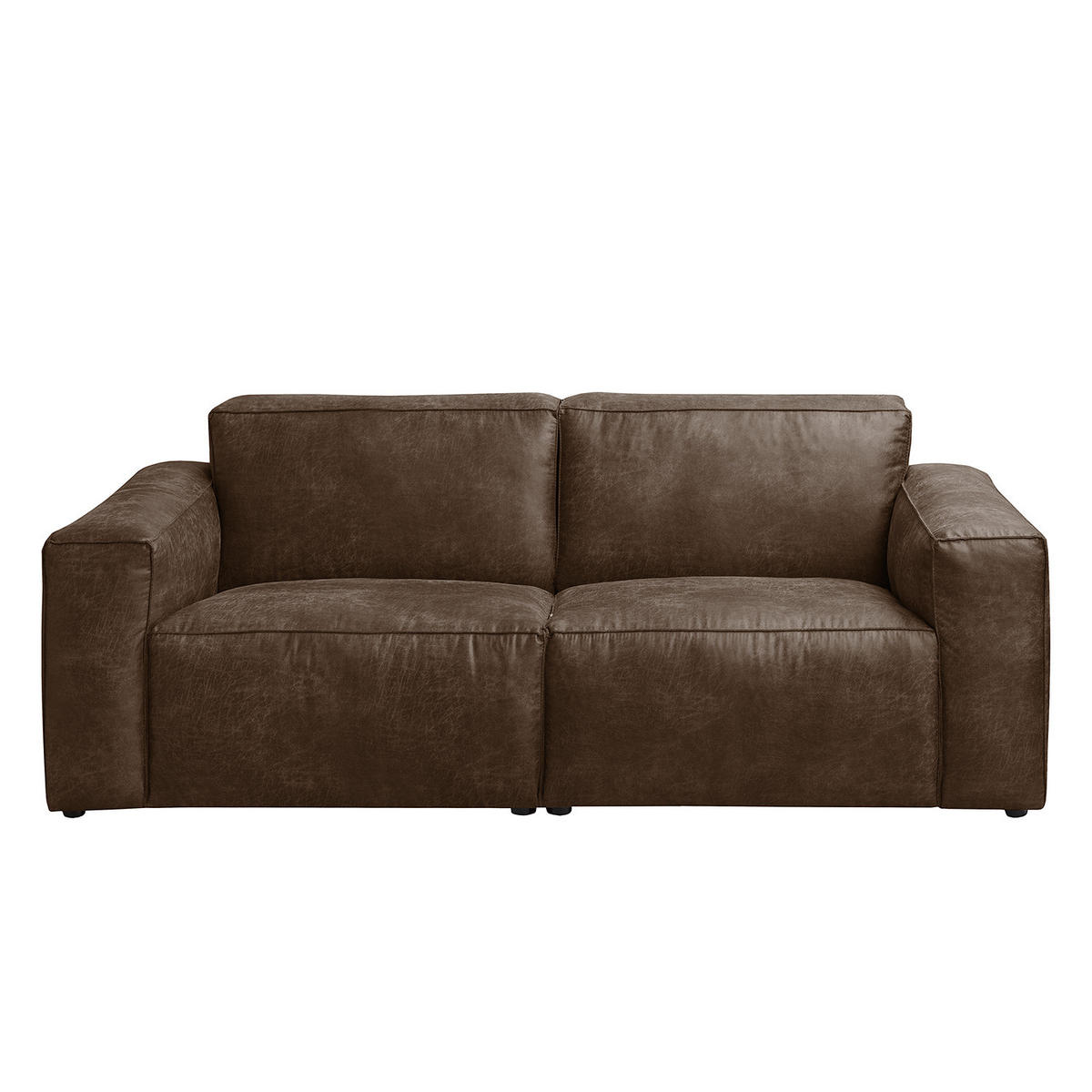 2-SITZER SOFA - Braun, Textil (190/75/96cm) - home24