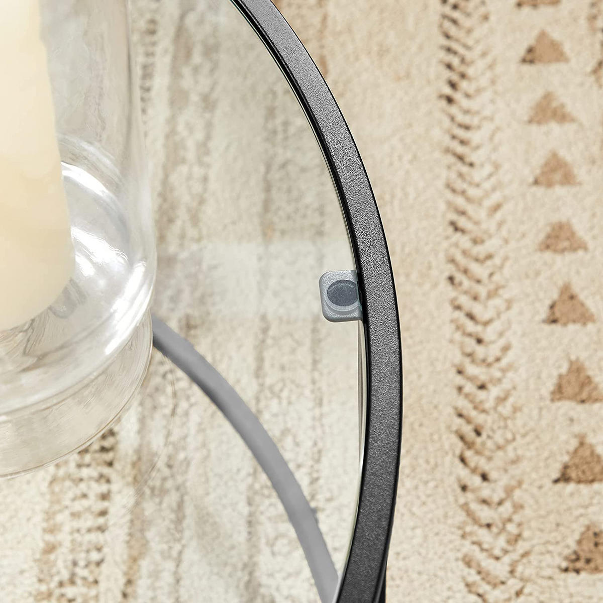 COUCHTISCH - Schwarz, Metall (84/84/46cm) - Hansiro