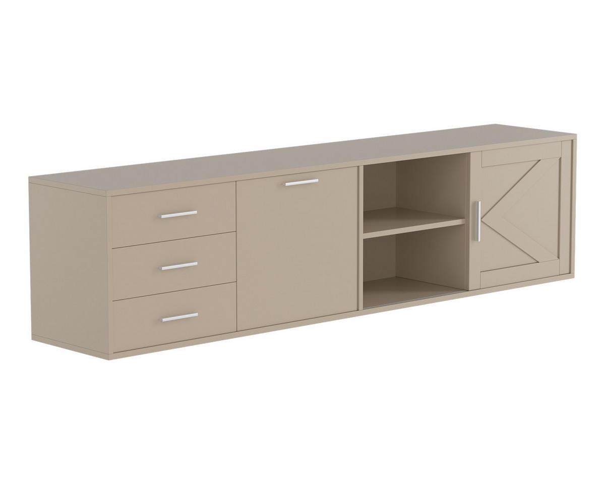 TV-SCHRANK in 180/45/35 cm - Kaschmir, Holzwerkstoff (180/45/35cm) - HOMAVO