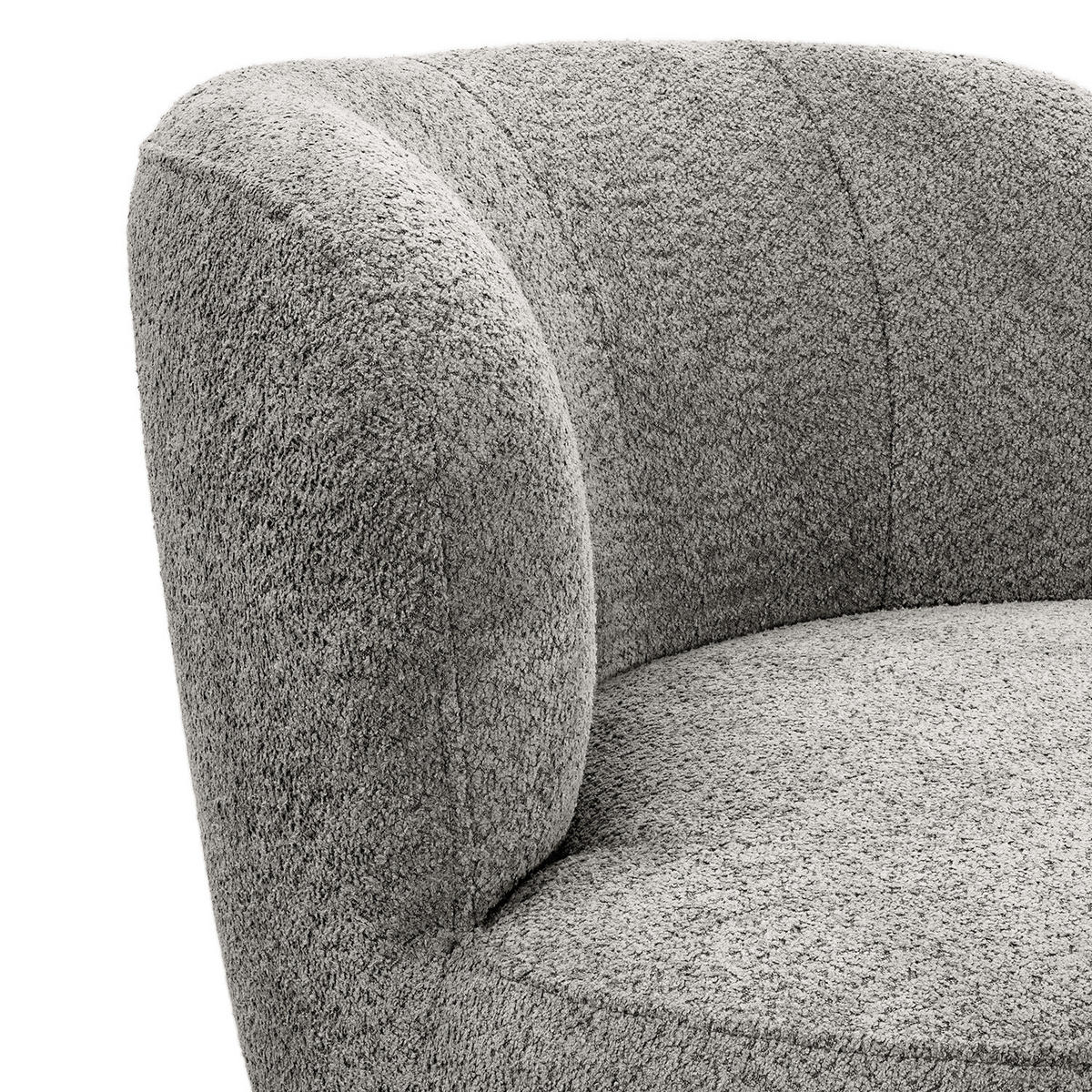 SESSEL - Schwarz/Grau, Kunststoff/Textil (78/75/84cm) - home24