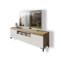 TV-SCHRANK YOSHI II 170/42/52 cm Wotan Eiche / Weiß - Naturfarben, Holzwerkstoff/Kunststoff (170/52/42cm) - Lookway