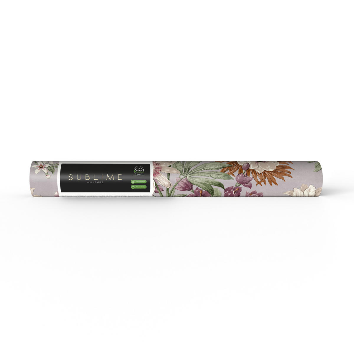 VLIESTAPETE - Elegante Blume Flieder - Lila, Papier/Kunststoff (52/1000cm) - Sublime