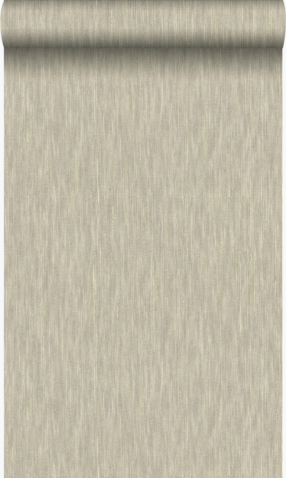 TAPETE 3D Grasmuster Leinen-Optik 53 cm x 10.05 m - Gelb, Papier (53/1000cm) - Origin Wallcoverings