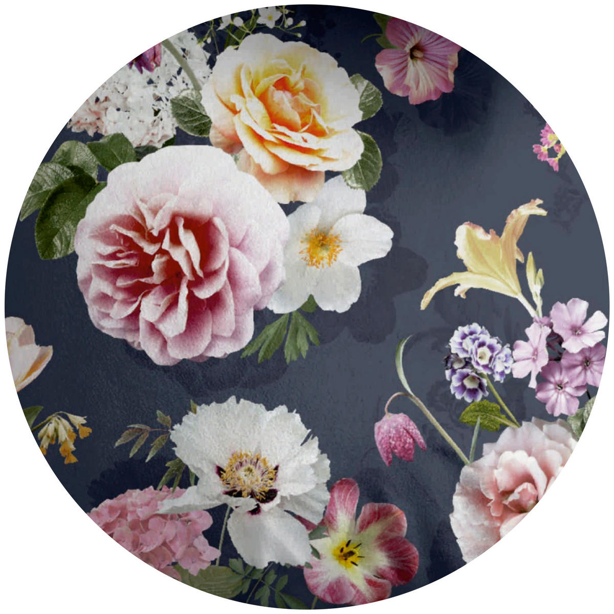 BETTWÄSCHE - Renforce Flower Blue 135x200cm - Multicolor, Naturmaterialien (135/200cm) - Bestlivings