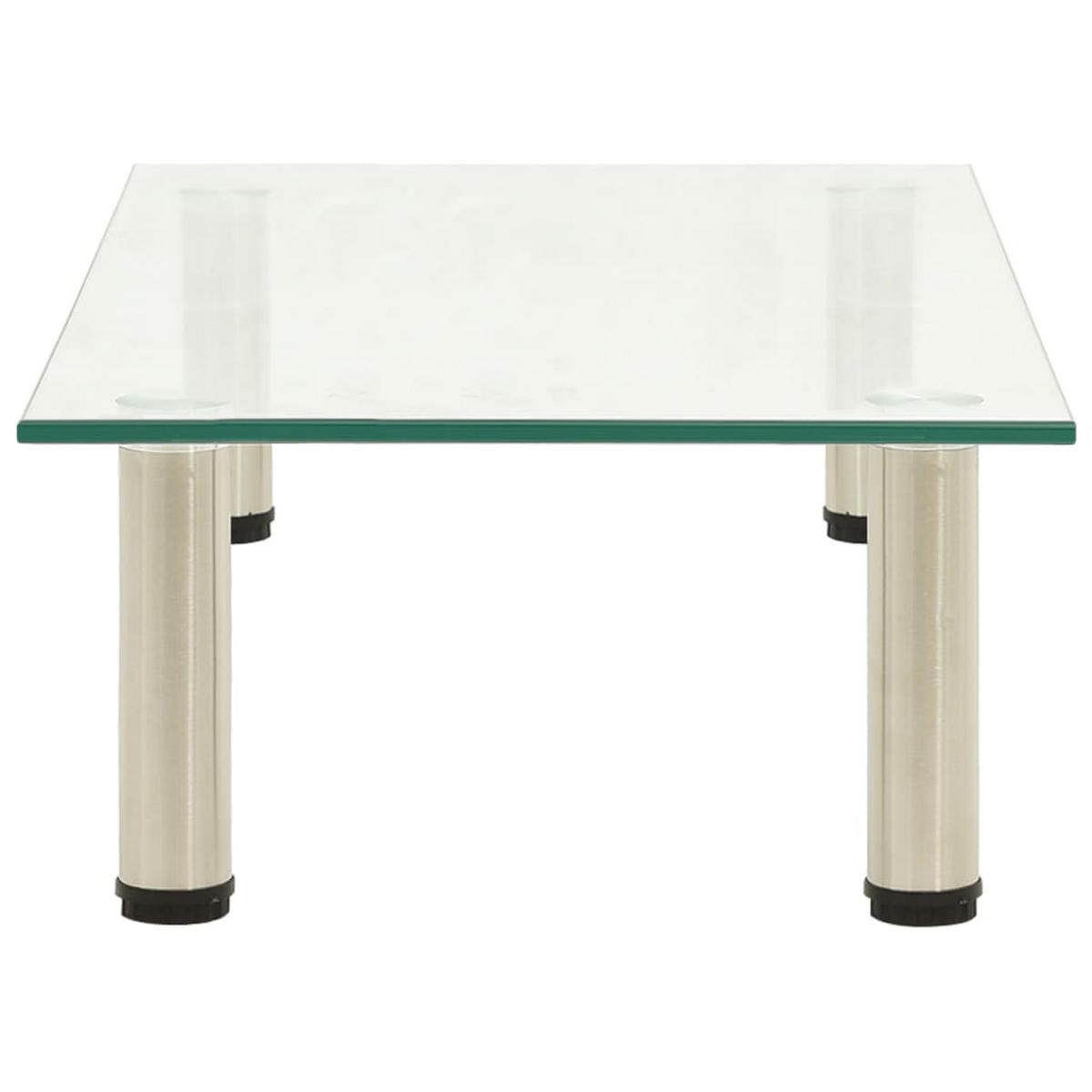 MONITORSTÄNDER 60/35/17 cm aus Hartglas in Transparent - Transparent, Glas (35/60/17cm) - vidaXL