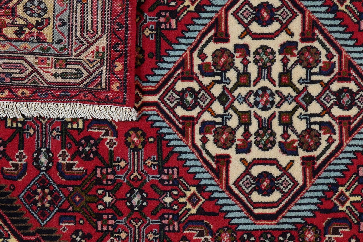 ORIENTTEPPICH handgeknüpft Assadabad Rot 136/81 cm Schurwolle - Rot, Textil (81/136cm) - Looma