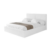 POLSTERBETT mit Bettkasten und Lattenrost, Bett mit Matratze H3/H4 - VANTO 120x200 Weiß - Weiß, Holzwerkstoff/Textil (120/200cm) - ALTDECOR
