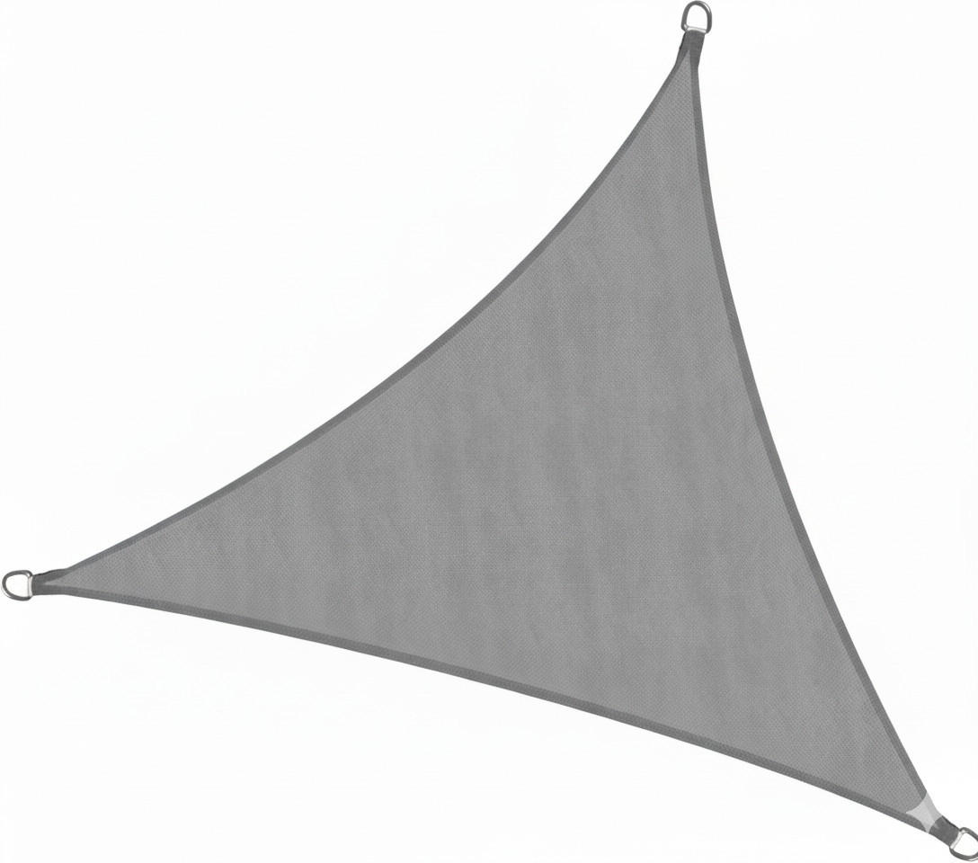 SONNENSEGEL SolVision PS9 300x300x300cm dreieckig Grau PE - Grau, Kunststoff (300/300cm) - Sol Royal