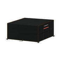 ABDECKUNG für Gartenmöbel 140 x 80 x 75 cm Wasserdicht 420D Oxford Gewebe - Schwarz, Textil (1/1/1cm)