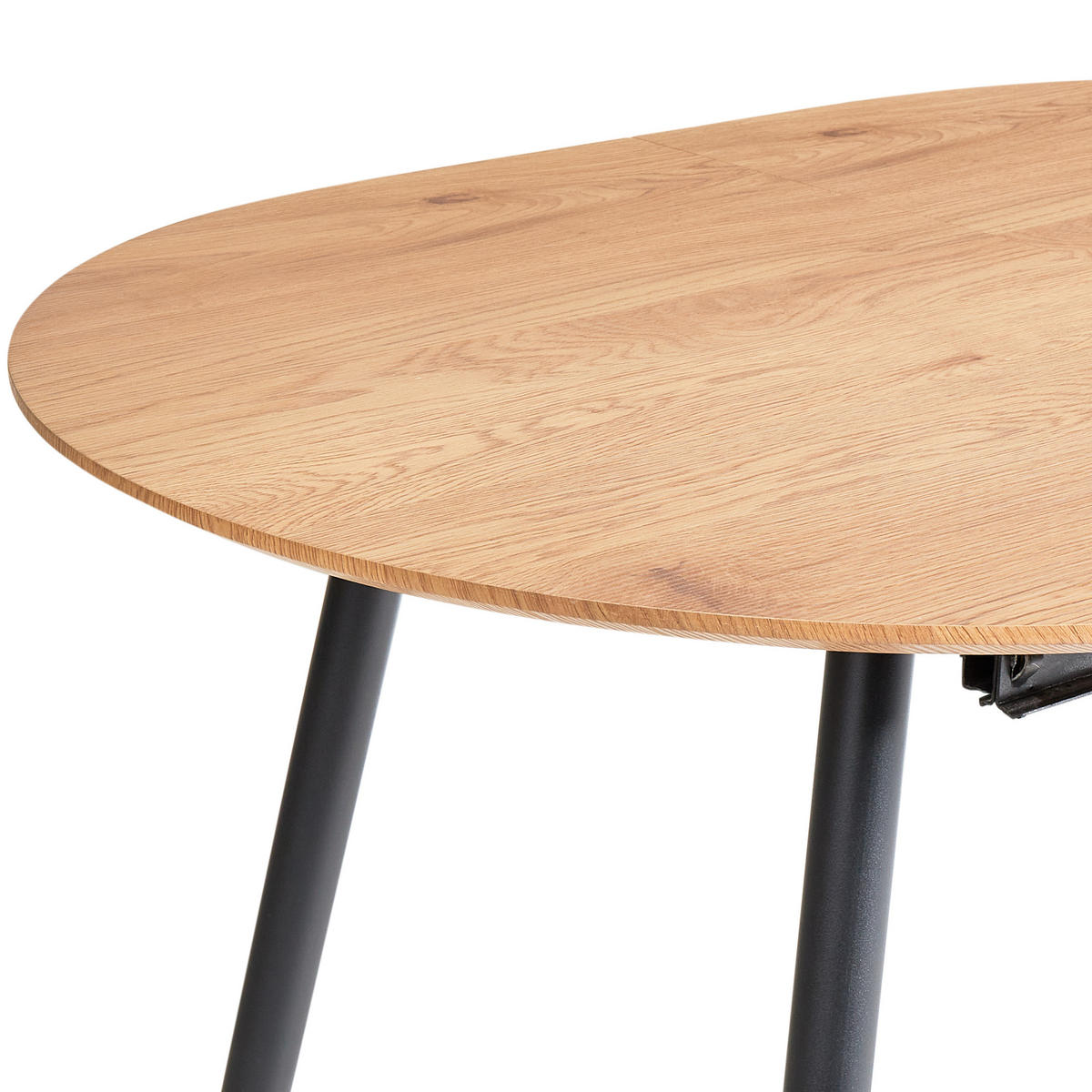 AUSZIEHBARER Braun Clavet - Hellbraun/Schwarz, Holzwerkstoff (120/80/77cm) - Beliani