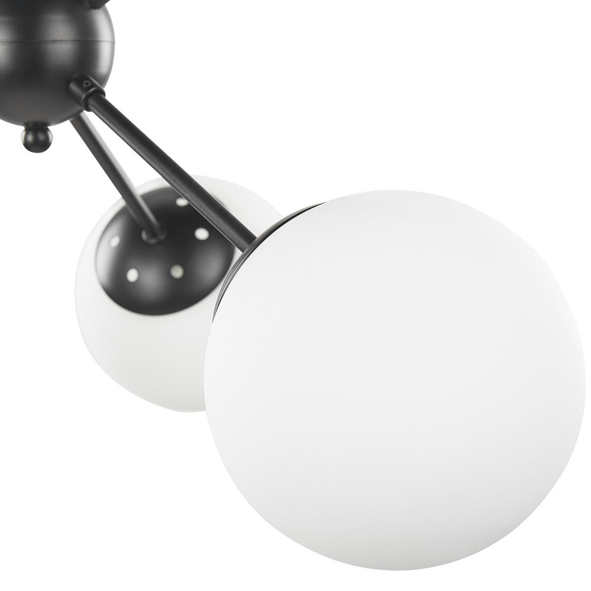 HÄNGELEUCHTE Adawro 58/58/100 cm - Schwarz, Metall (58/58/100cm) - Beliani