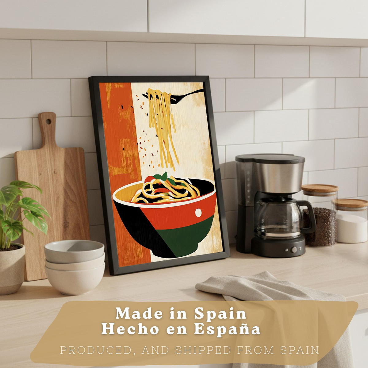 PLAKAT Sada 4 Vintage Cat A4 Černý rám - černá, papír (29.7/1/21cm) - Nacnic