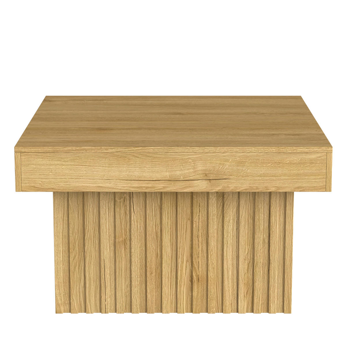 COUCHTISCH 79/79/46 cm mit PB Tischplatte mit MDF Basis - Naturfarben, Holzwerkstoff (79/79/46cm) - OKWISH