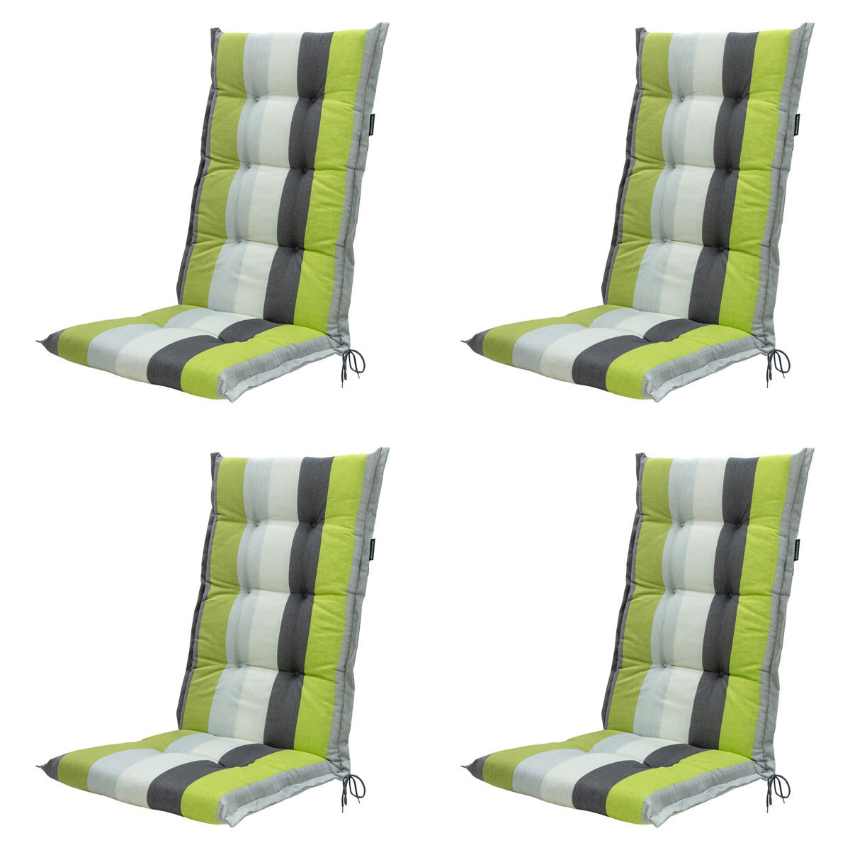 GARTENSTUHLKISSEN Victoria 123/50 cm 4er-Set - Grün, Textil (50/7/123cm) - Madison