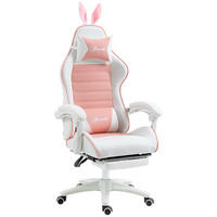 GAMING-SESSEL Rosa Kunstleder, Schaumstoff 65xx63x142 xm - Rosa, Kunststoff (63/142/65cm) - DESIGN IN