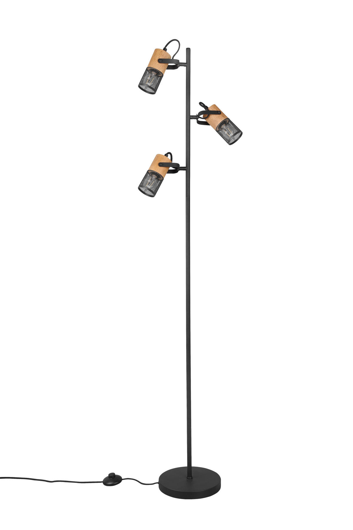 STEHLAMPE TOSH - Schwarz - 23/23/150 cm - Schwarz, Metall (23/23/150cm) - Trio Leuchten