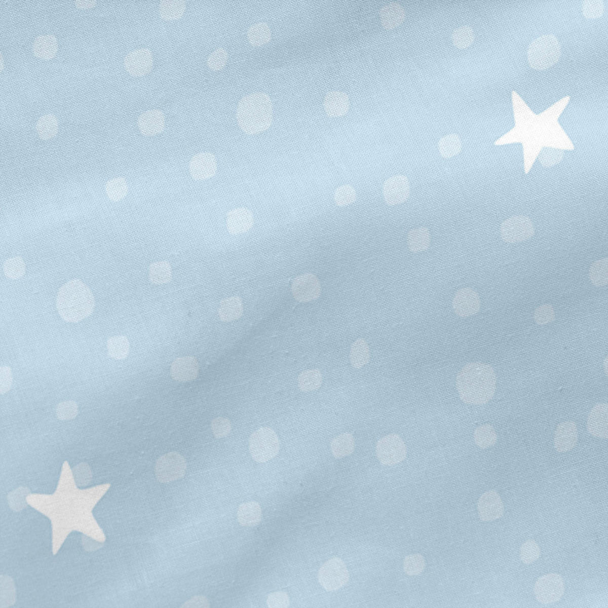 NORDIC-SACK little star 105x200 cm ohne füllung blau - Blau, Textil (105/200cm) - Happy Friday