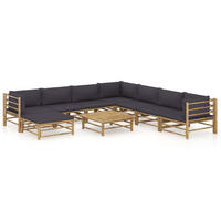 GARTENSET Retzlaff 9-teilig - Grau, Naturmaterialien - Nettlife