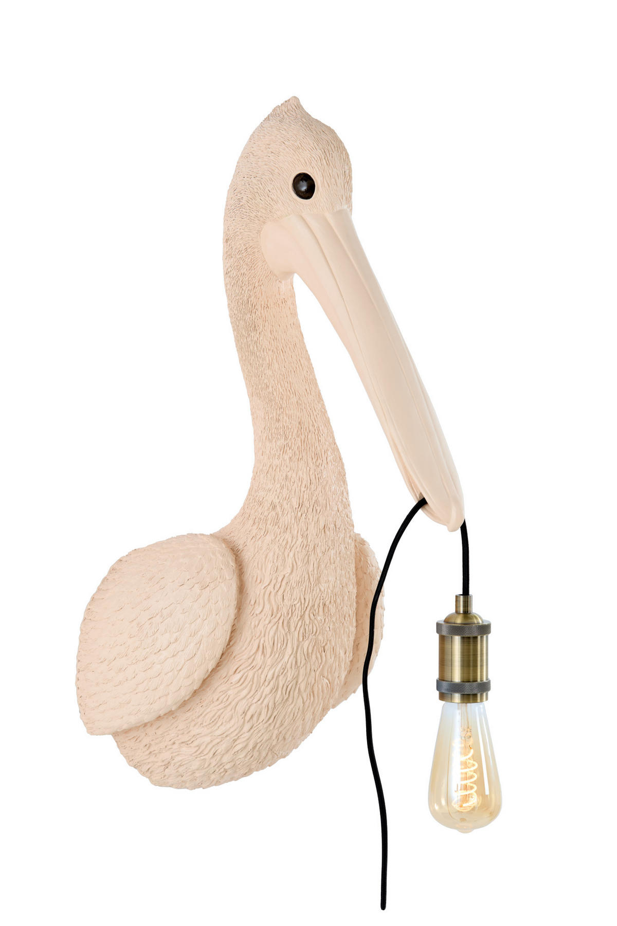 WANDLEUCHTE Pelikan Rot 33/28/63 cm - Rot, Kunststoff (28/63/33cm) - Light & Living