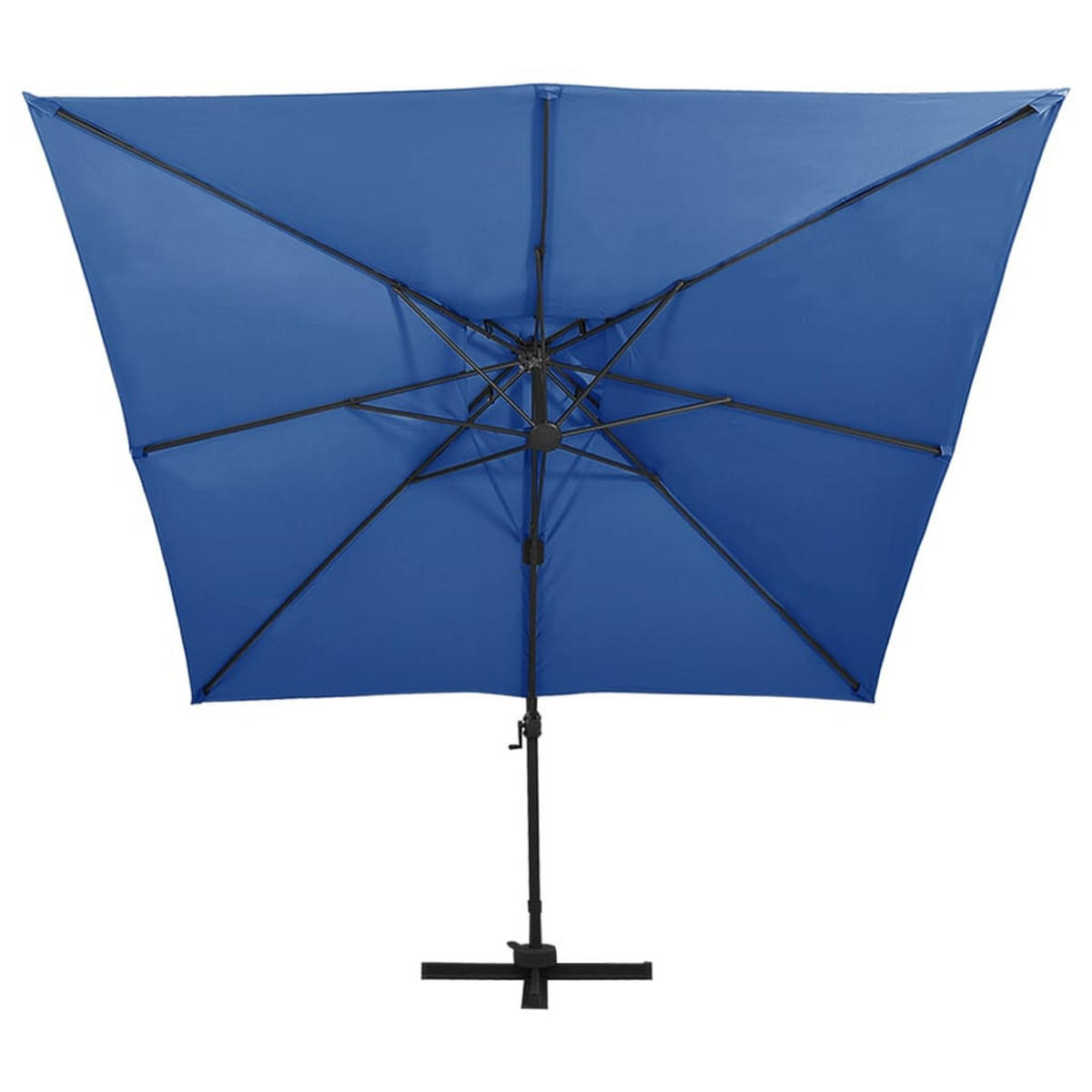 SONNENSCHIRM rechteckig LOTI 300 cm Blau - Blau, Metall (300/300cm) - DELUKE