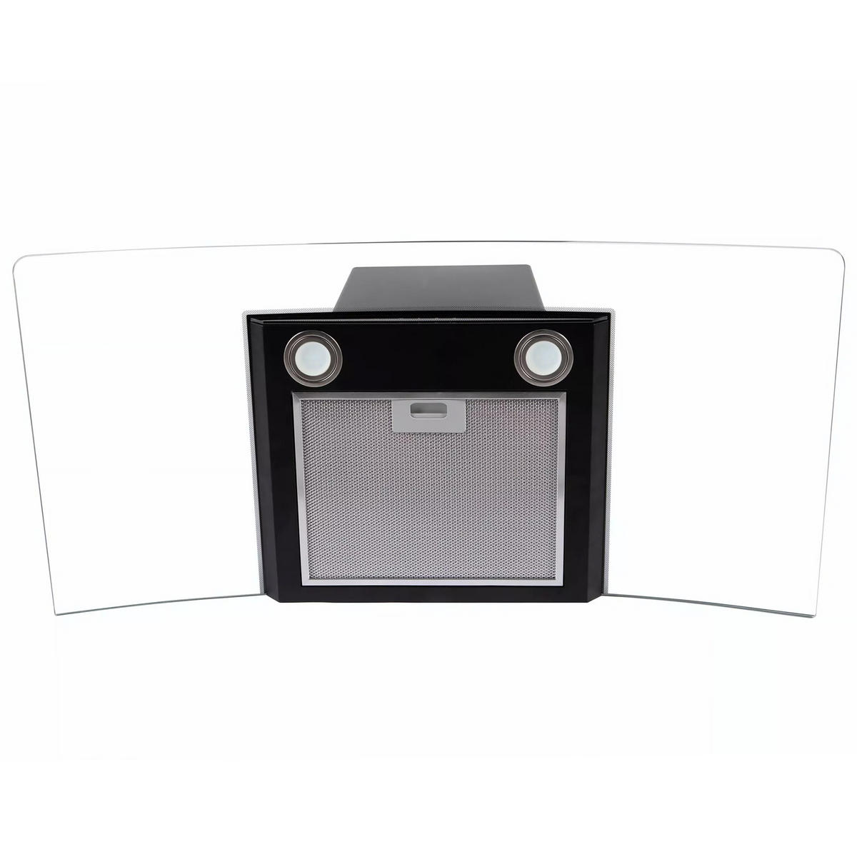 DUNSTABZUGSHAUBE GCH T 465 60 BL PRIME+ Umluftset, 60 cm Schwarz - Schwarz, Glas/Metall (60/81/43cm) - Gurari