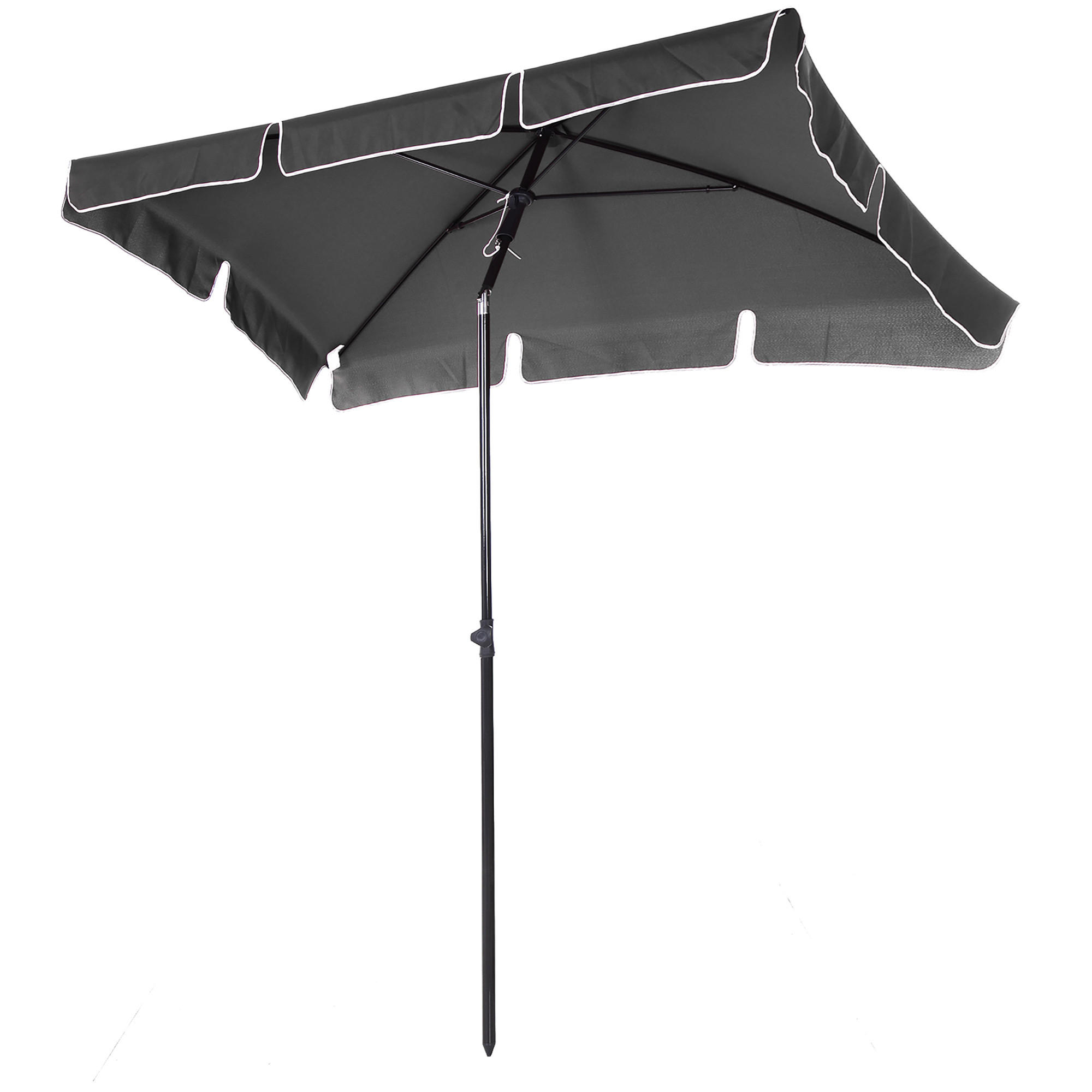 SONNENSCHIRM 200/130 cm DE-11621 Grau - Grau, Metall (130/198cm) - ComfortXL