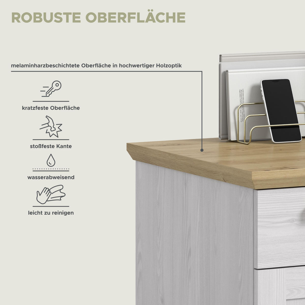 SCHREIBTISCH Verona Sibiu Lärche 134/62/75 cm - Lärchefarben, Holzwerkstoff (62/134/75cm) - Xonox