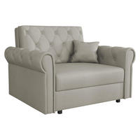 SCHLAFSOFA Viva Roma I - Beige/Schwarz, Holz/Textil (116/85/98cm) - MIRJAN24