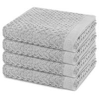 HANDTUCH Harmony 4er-Set - Hellgrau, Textil (50/100cm) - Ross