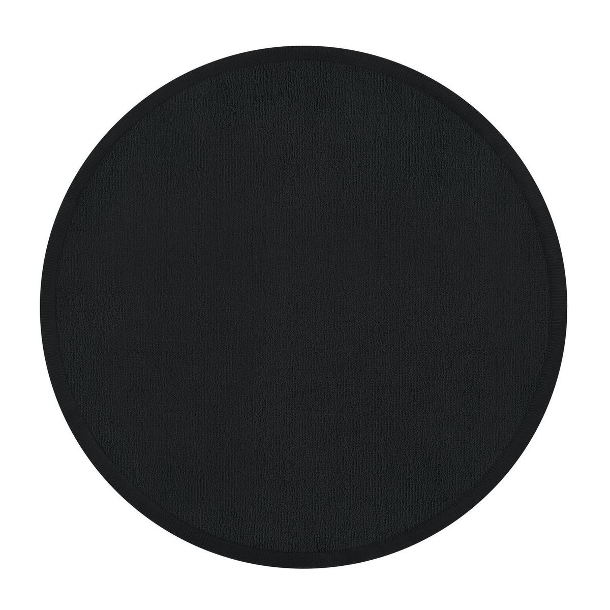 KINDERTEPPICH Schwarz Ø 120 cm - Schwarz, Kunststoff (120/120cm) - TT Home