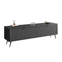TV-UNIT SCARLETT 2D 163 CM SCHWARZ - Schwarz, Holzwerkstoff (163/51/38cm) - Lookway